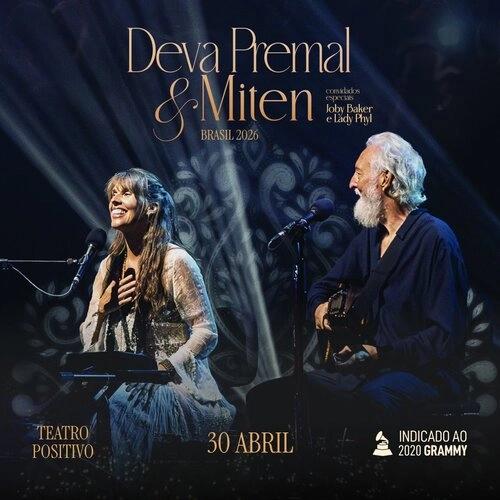 Deva Premal & Miten retornam ao Brasil em 2026 – experiência meditativa no Teatro Positivo - Cover Image