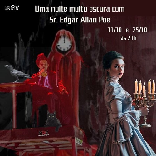 Uma Noite Muito Escura Com o Sr Edgar Allan Poe - 11 e 25 de outubro - Cover Image