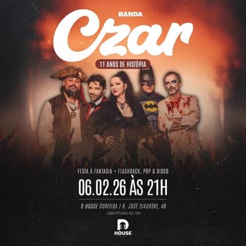 Banda Czar comemora 11 anos com festa à fantasia em Curitiba - Cover Image