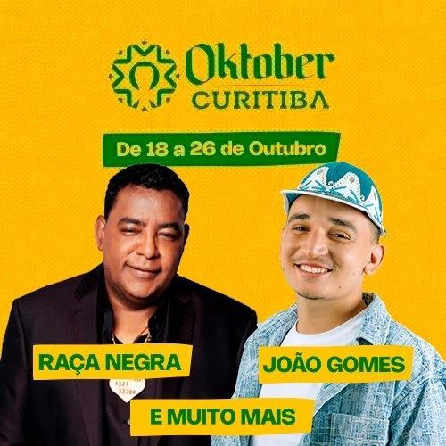 Oktober Curitiba 2025: João Gomes e Raça Negra comandam a festa no Parque Barigui - Cover Image