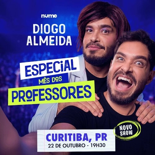 Diogo Almeida celebra o Mês dos Professores com show especial no Teatro Positivo - Cover Image