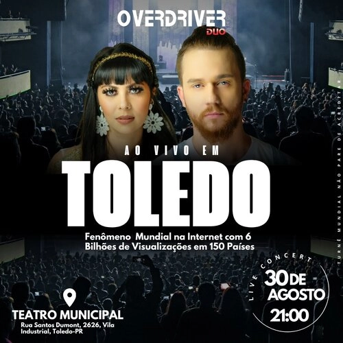 Overdriver Duo estreia em Toledo com show da turnê mundial “10 Anos – Nunca Pare de Acreditar” - Cover Image