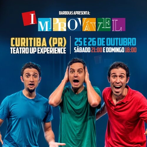 Cia. Barbixas apresenta espetáculo “Improvável” nos dias 25 e 26 de outubro no Teatro UP Experience - Cover Image